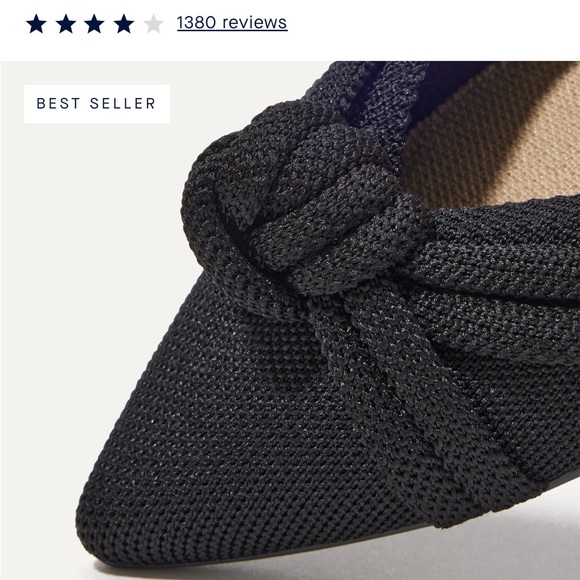 Rothy's Black and Blue Knot Flats - Picture 4 of 6